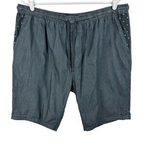 Lifted Research Group Men's Short 3XL Gray Lined Drawstring Pocket Casual Cotton